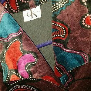 Vintage Velveteen Calvin Klein Retro Coat